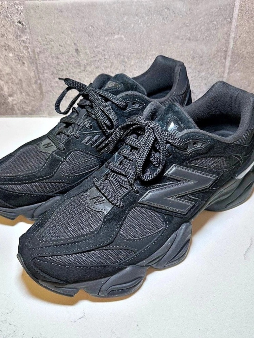 New Balance 9060 Men's Black Sneakers US Size 12 Like New - No Box